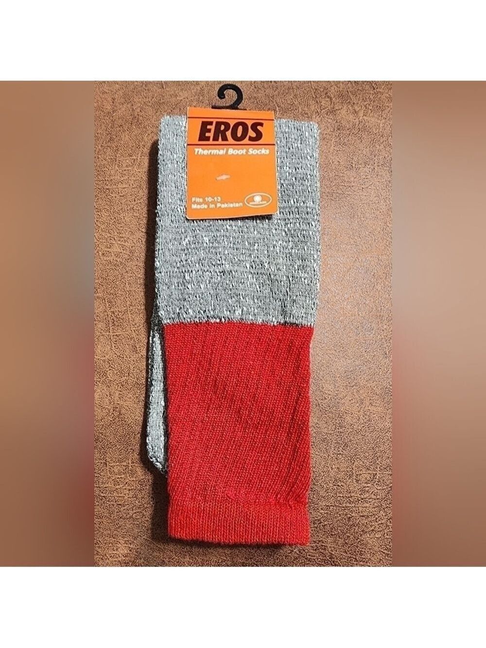 EROS Men's Thermal Boots Socks Fits Size 10-13 - New With Tags